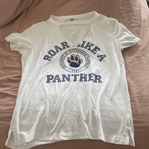 Pitt Panthers PINK choker t shirt